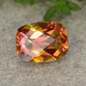 1.78 ct Multicolor Mystic Quartz Stone, Natural Mystic Quartz in Cushion Checkerboard Shape for Sale