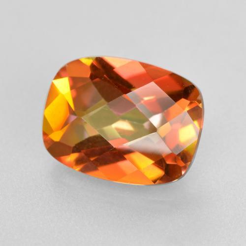 1.84 ct Multicolor Mystic Quartz Stone, Natural Mystic Quartz in Cushion Checkerboard Shape for Sale