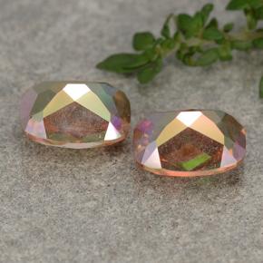Mystic Quartz Gemstones in 9 x 7 mm Size for Sale, Mystic Quartz Stones in Multicolor Color