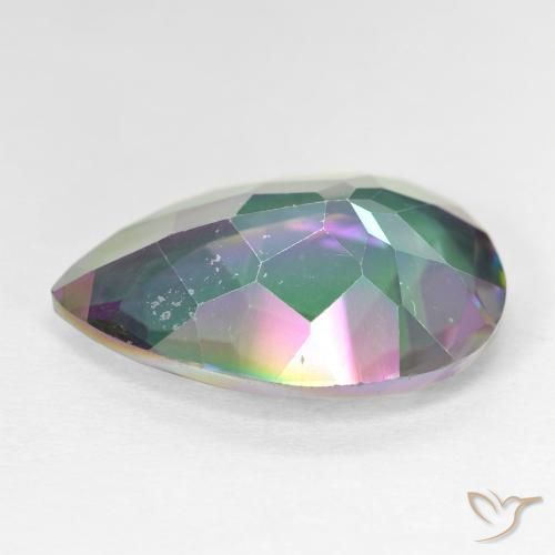 Mystic Quartz Gemstone in 20 x 15 mm (calibrated) Size for Sale, Mystic Quartz Stone in Multicolor Color
