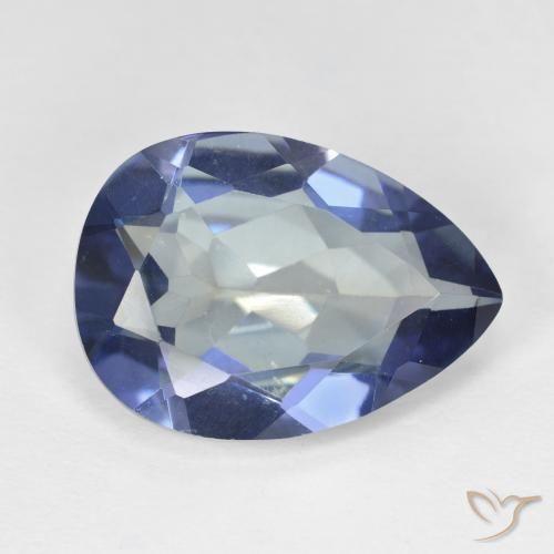 8.69 ct Multicolor Mystic Quartz Stone, Natural Mystic Quartz in Pear Facet Shape for Sale