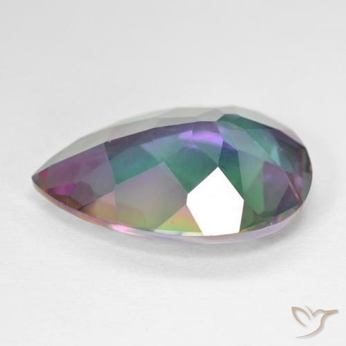 Mystic Quartz Gemstone in 20 x 15 mm (calibrated) Size for Sale, Mystic Quartz Stone in Multicolor Color