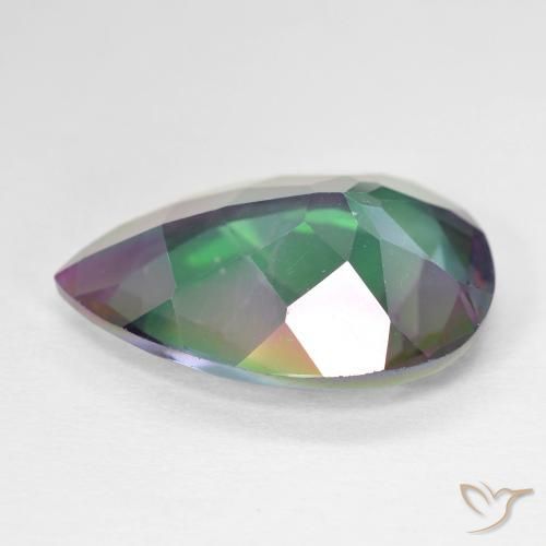 Mystic Quartz Gemstone in 20 x 15 mm (calibrated) Size for Sale, Mystic Quartz Stone in Multicolor Color
