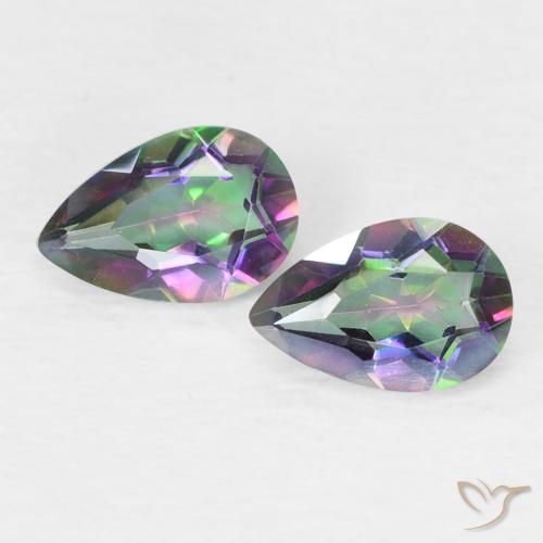 0.71 ct Pear Cut Mystic Quartz, 6.2 x 4.1 mm From Brazil, Photo A