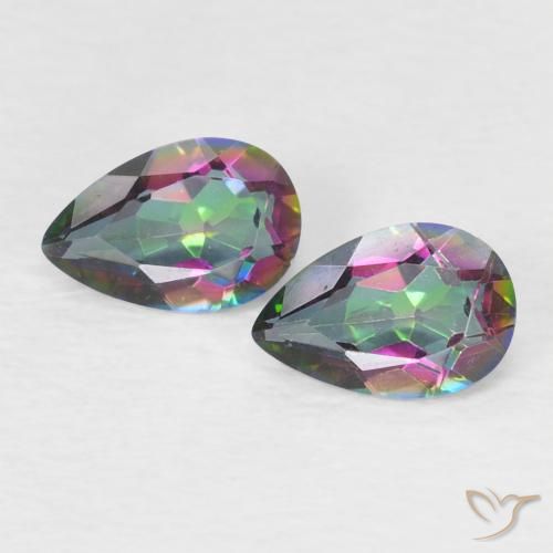 0.67 ct Pear Cut Mystic Quartz, 6.1 x 4 mm From Brazil, Photo A