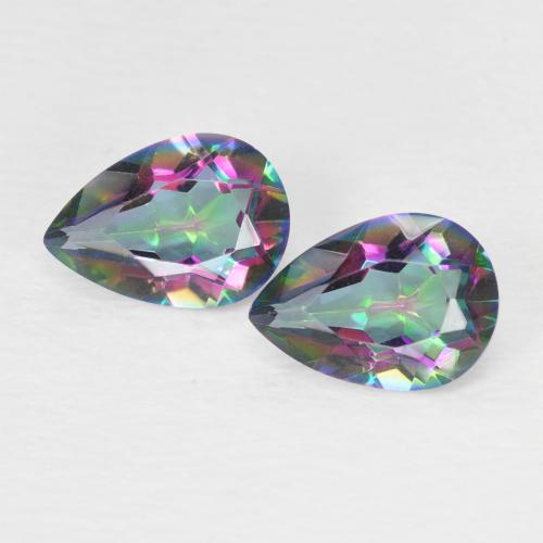1.17 ct Pear Cut Mystic Quartz, 7.1 x 5 mm From Brazil, Photo A