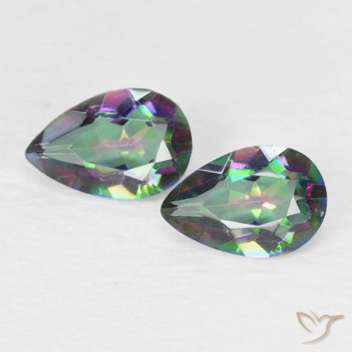 0.72 ct Pear Cut Mystic Quartz, 6.2 x 4.1 mm From Brazil, Photo A