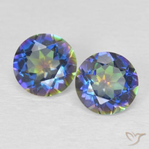 Quarzo mistico a taglio rotondo da 0,92 ct, 5,1 mm dal Brasile, Photo A