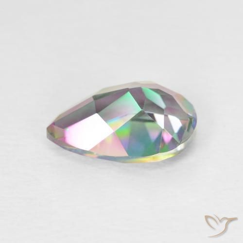 Mystic Quartz Gemstone in 10 x 7 mm (calibrated) Size for Sale, Mystic Quartz Stone in Multicolor Color