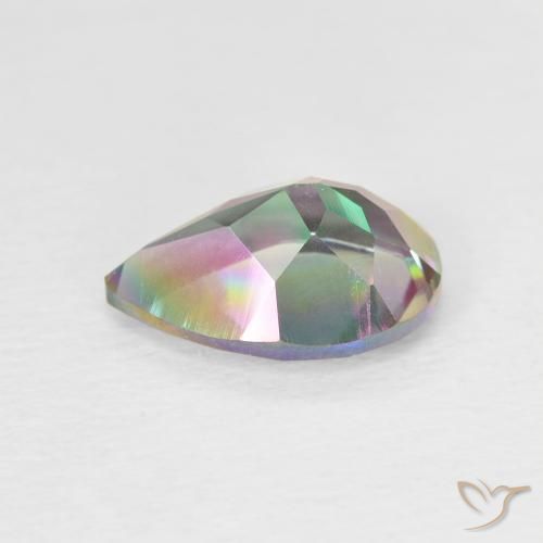 Mystic Quartz Gemstone in 10 x 7 mm (calibrated) Size for Sale, Mystic Quartz Stone in Multicolor Color