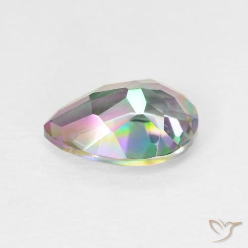 Mystic Quartz Gemstone in 10 x 7 mm (calibrated) Size for Sale, Mystic Quartz Stone in Multicolor Color