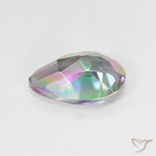 Mystic Quartz Gemstone in 10 x 7 mm (calibrated) Size for Sale, Mystic Quartz Stone in Multicolor Color
