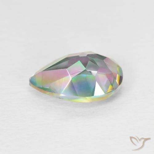 Mystic Quartz Gemstone in 10 x 7 mm (calibrated) Size for Sale, Mystic Quartz Stone in Multicolor Color