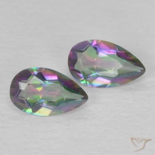 0.36 ct Pear Cut Mystic Quartz, 5.1 x 3.1 mm From Brazil, Photo A