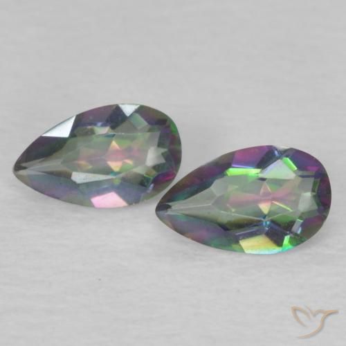 0.36 ct Pear Cut Mystic Quartz, 5.1 x 3.1 mm From Brazil, Photo A