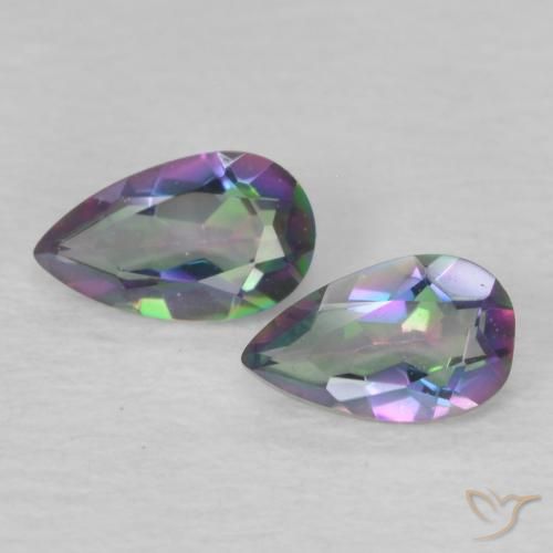 0.36 ct Pear Cut Mystic Quartz, 5.2 x 3.1 mm From Brazil, Photo A