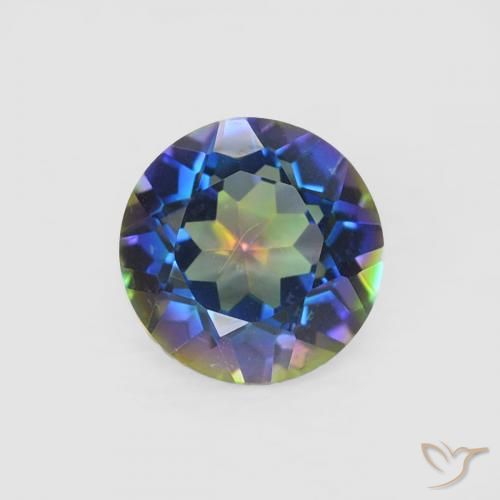 0.44 ct Round Cut Mystic Quartz, 5 mm From Brazil, Photo A