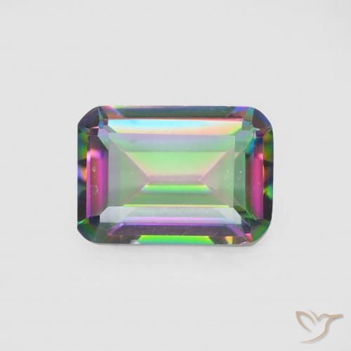0.81 ct Octagon Cut Mystic Quartz, 6.9 x 4.9 mm From Brazil, Photo A