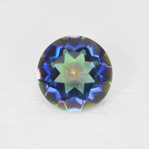 0.44 ct Round Cut Mystic Quartz, 5.1 mm From Brazil, Photo A