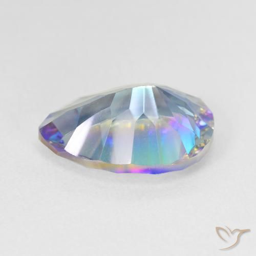 Mystic Quartz Gemstone in 15 x 10 mm (calibrated) Size for Sale, Mystic Quartz Stone in Multicolor Color