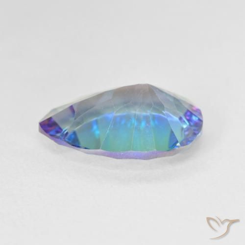 Mystic Quartz Gemstone in 14 x 10 mm (calibrated) Size for Sale, Mystic Quartz Stone in Multicolor Color