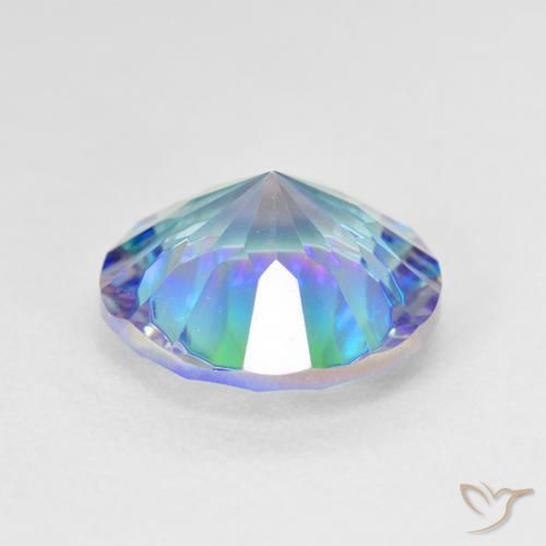 Mystic Quartz Gemstone in 12 mm (calibrated) Size for Sale, Mystic Quartz Stone in Multicolor Color