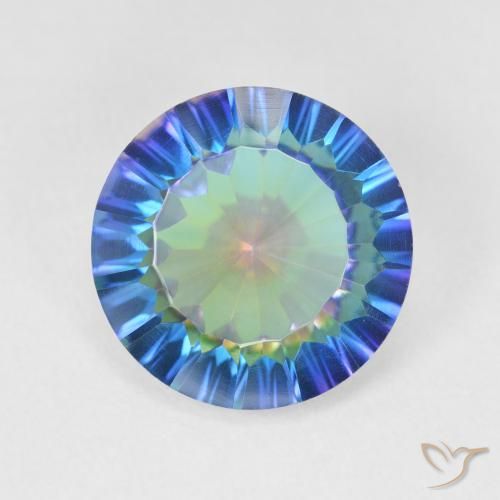 4.88ct Natural Multicolor Mystic Quartz, Round, VVS-VS