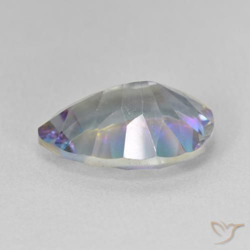 Mystic Quartz Gemstone in 14.4 x 10.3 mm Size for Sale, Mystic Quartz Stone in Multicolor Blue Color