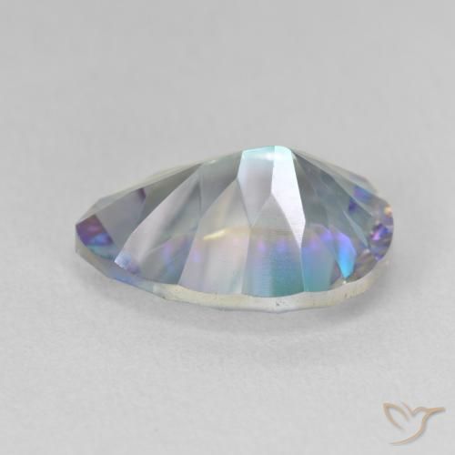 Mystic Quartz Gemstone in 14 x 10 mm (calibrated) Size for Sale, Mystic Quartz Stone in Multicolor Blue Color