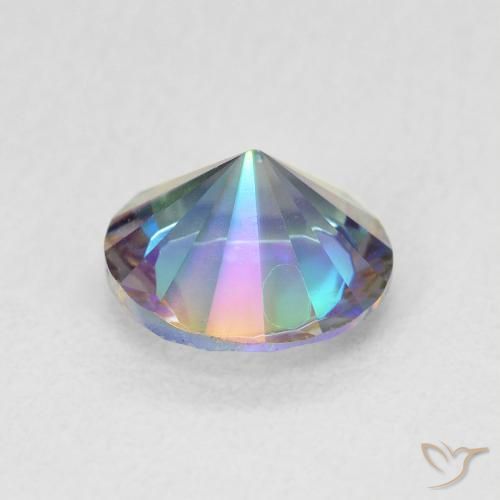 Mystic Quartz Gemstone in 8 mm (calibrated) Size for Sale, Mystic Quartz Stone in Multicolor Color