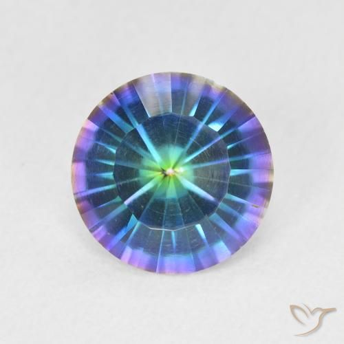 1.59ct Natural Multicolor Mystic Quartz, Round, VVS