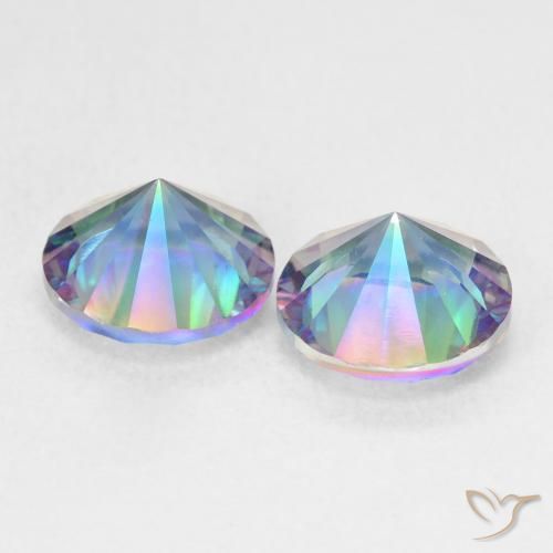 Mystic Quartz Gemstones in 8 mm (calibrated) Size for Sale, Mystic Quartz Stones in Multicolor Color