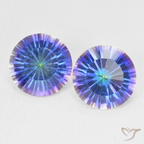 3.27ctw Natural Multicolor Mystic Quartz, Round, VS