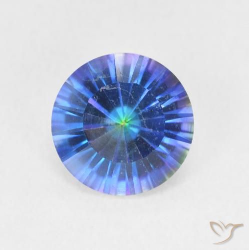 1.65ct Natural Multicolor Mystic Quartz, Round, VVS-VS
