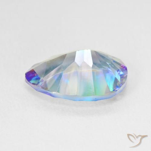 Mystic Quartz Gemstone in 14 x 10 mm (calibrated) Size for Sale, Mystic Quartz Stone in Multicolor Color