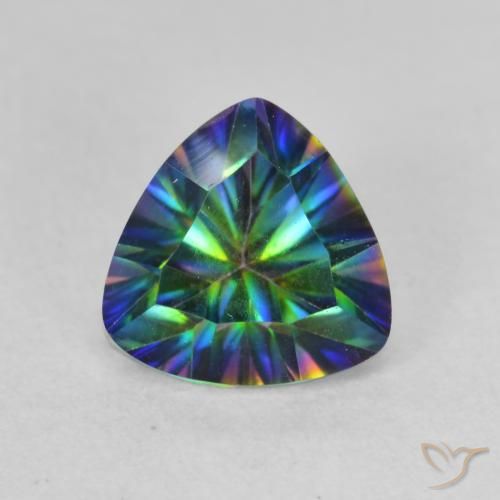 1.14ct Natural Multicolor Mystic Quartz, Trillion, VVS-VS