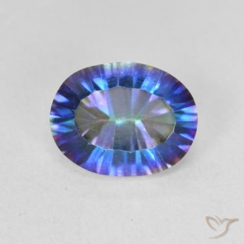 1.72ct Natural Multicolor Mystic Quartz, Oval, VVS-VS, Photo A