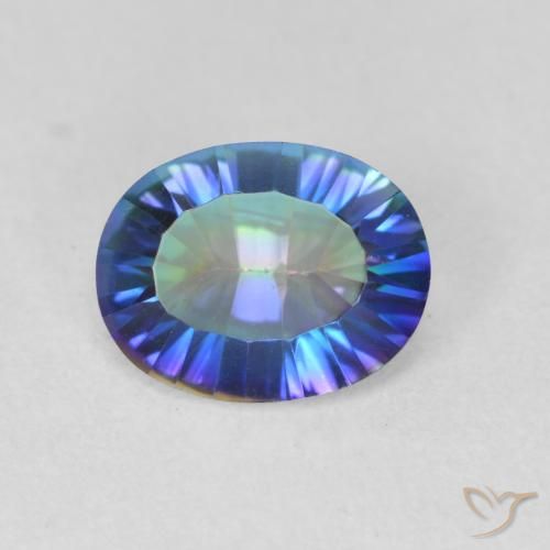1.62ct Natural Multicolor Mystic Quartz, Oval, VS
