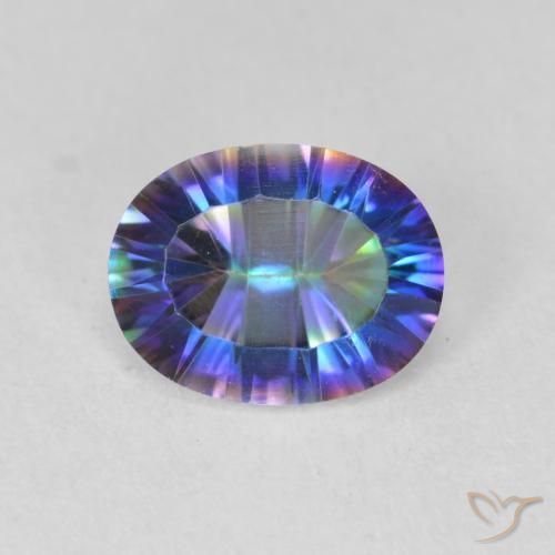 1.64ct Natural Multicolor Mystic Quartz, Oval, VS