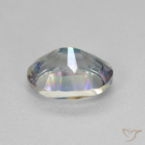 Mystic Quartz Gemstone in 9 x 7 mm (calibrated) Size for Sale, Mystic Quartz Stone in Multicolor Color
