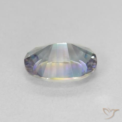 Mystic Quartz Gemstone in 9 x 7 mm (calibrated) Size for Sale, Mystic Quartz Stone in Multicolor Color