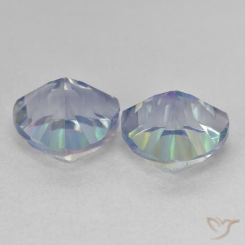 Mystic Quartz Gemstones in 8 x 8 mm (calibrated) Size for Sale, Mystic Quartz Stones in Multicolor Color