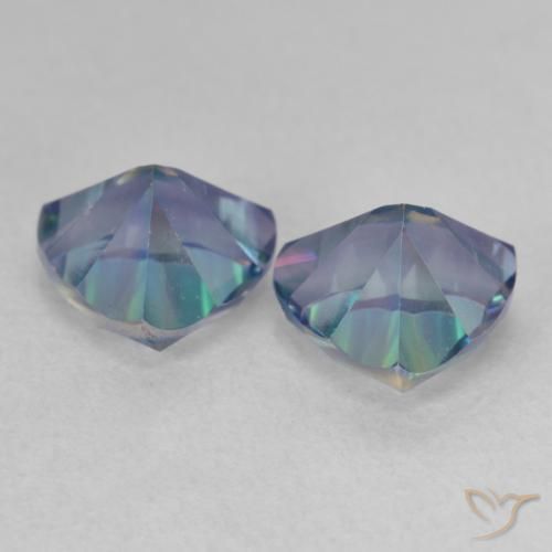 Mystic Quartz Gemstones in 7 x 7 mm (calibrated) Size for Sale, Mystic Quartz Stones in Multicolor Color