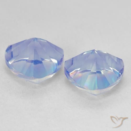 Mystic Quartz Gemstones in 8 x 8 mm (calibrated) Size for Sale, Mystic Quartz Stones in Multicolor Blue Color