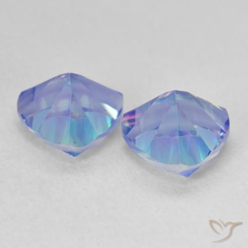 Mystic Quartz Gemstones in 7 x 7 mm (calibrated) Size for Sale, Mystic Quartz Stones in Multicolor Blue Color