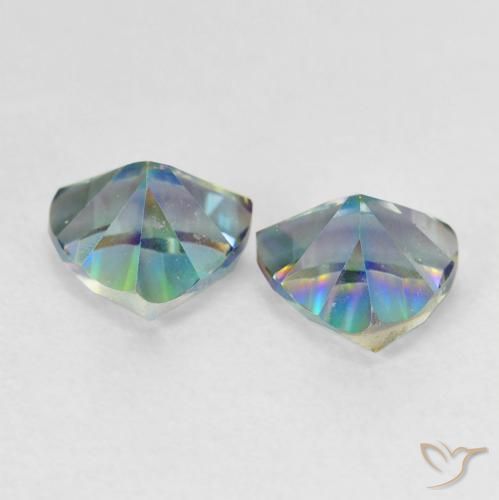 Mystic Quartz Gemstones in 6 x 6 mm (calibrated) Size for Sale, Mystic Quartz Stones in Multicolor Color