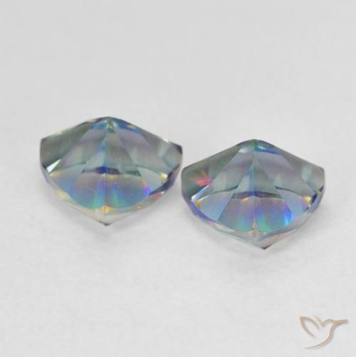 Mystic Quartz Gemstones in 6 x 6 mm (calibrated) Size for Sale, Mystic Quartz Stones in Multicolor Color