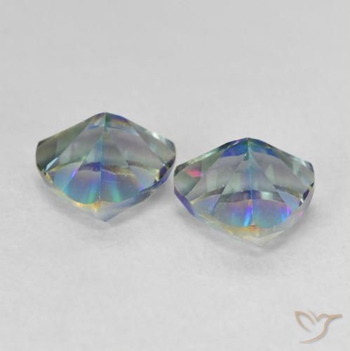 Mystic Quartz Gemstones in 6 x 6 mm (calibrated) Size for Sale, Mystic Quartz Stones in Multicolor Color