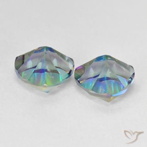 Mystic Quartz Gemstones in 7 x 7 mm (calibrated) Size for Sale, Mystic Quartz Stones in Multicolor Color