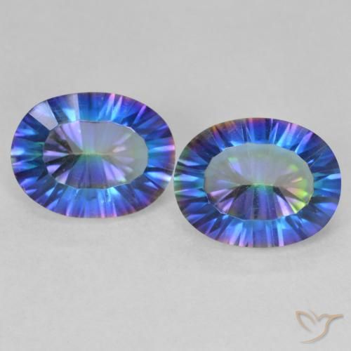 3.46ctw Natural Multicolor Mystic Quartz, Oval, VVS-VS